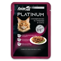 AnimAll Вологий корм (шматочки в соусі) для дорослих котів