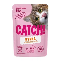 Catch! Вологий корм (шматочки в соусі) для дорослих собак