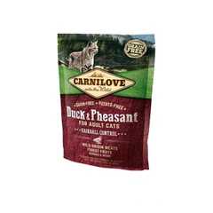 Корм сухий Carnilove Cat Hairball Controll для дорослих котів для виведення шерстяних грудочок з качкою та фазаном 400 г