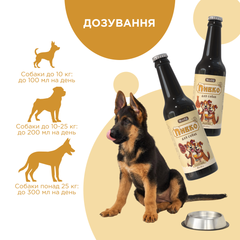 Пиво для собак зі смаком телятини, 0.33 л, MODES