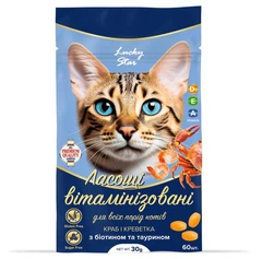 Lucky Star Добавка ласощі крабом креветкою для котів