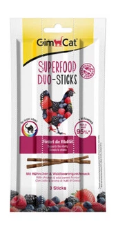 М’ясні палички Gimborn GimCat Superfood Duo Курка та лісові ягоди 3 шт.