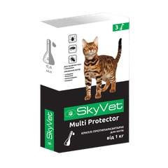 SkyVet Препарат Від бліх кліщів для котів