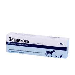 Бхфз Мазь Ветмеколь для тварин зовнішня 40 гр