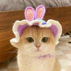 Xtep Шапка для котів та собак "Bunny" Purple Size S