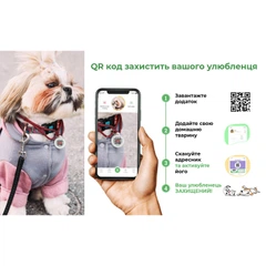 Шлей для кішок Waucat Nylon з QR паспортом "Апельсини" пластиковий фастекс (329-4054)