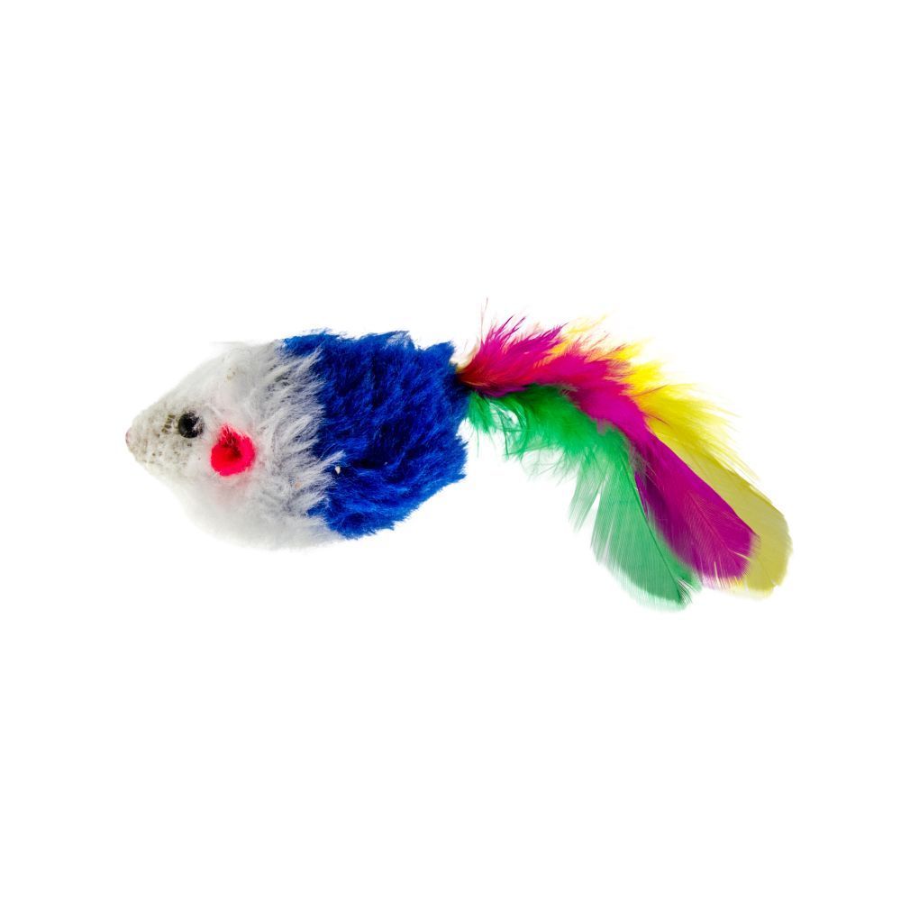 Pet Fun Мишка іграшка для котів 10,5 см - колір в асортименті