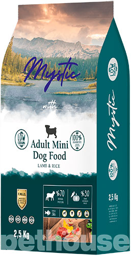 Mystic Dog Adult Mini Breeds Low Grain Lamb & Rice — Сухий корм для собак мініатюрних порід