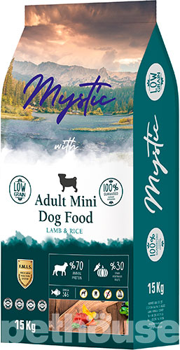 Mystic Dog Adult Mini Breeds Low Grain Lamb & Rice — Сухий корм для собак мініатюрних порід