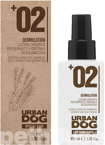 Urban Dog +02 Dermolotion Лосьйон для собак при лупі, лущенні шкіри та дерматиті