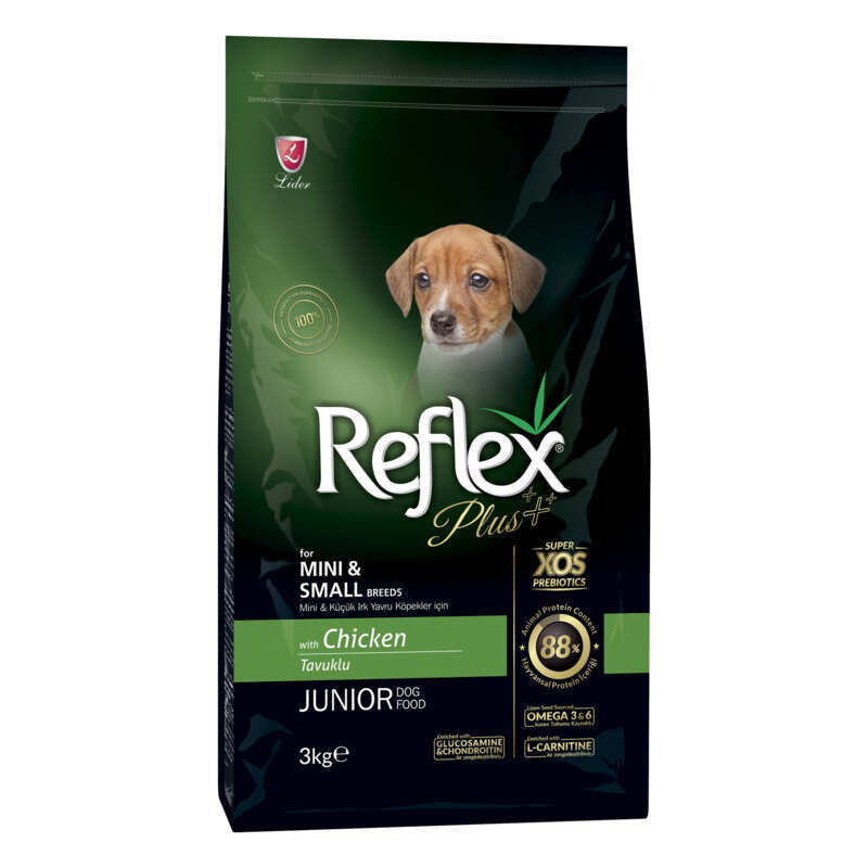 Reflex Plus (Рефлекс Плюс) Junior Dog Mini &amp;amp; Small Breeds Chicken - Сухой корм с курицей для для щенков малых пород (3 кг)