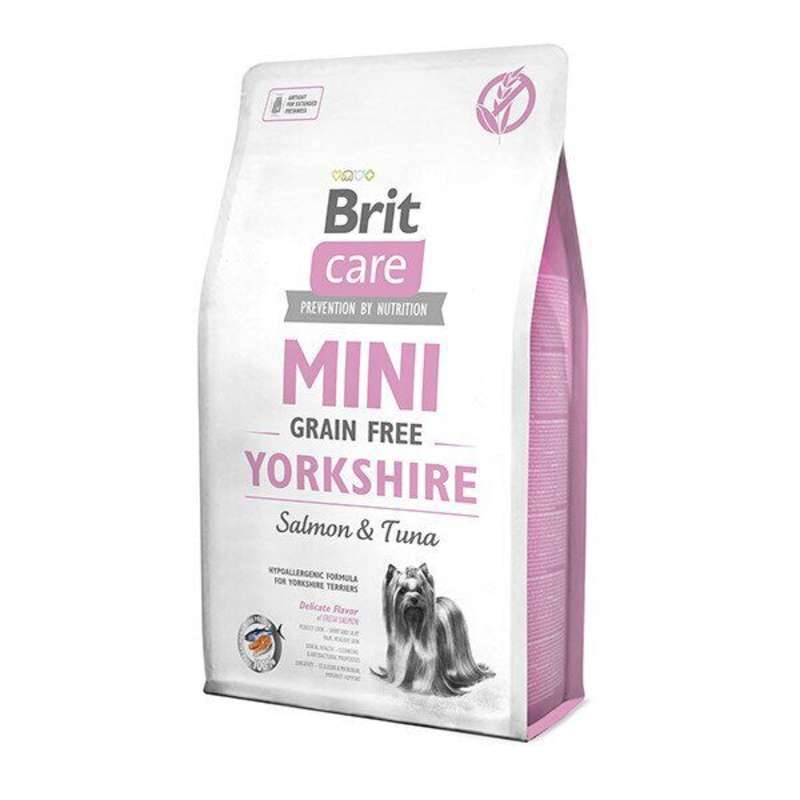 Brit Care Mini Grain Free Yorkshire - Сухой беззерновой корм с лососем и тунцом для собак породы йоркширский терьер (7 кг)
