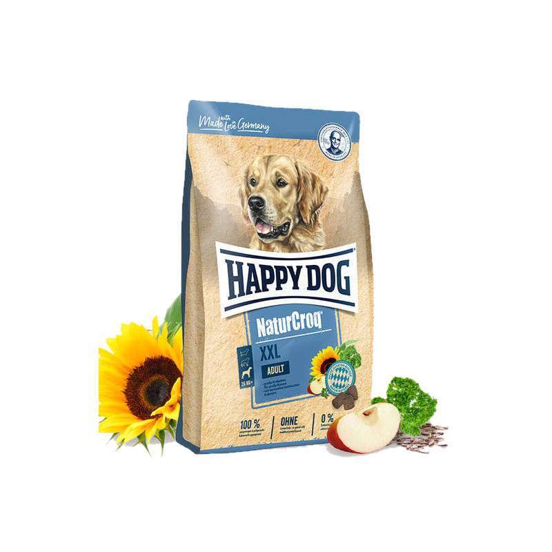 Happy Dog (Хеппи Дог) NaturCroq XXL - Сухой корм с домашней птицей для взрослых собак крупных пород (15 кг)