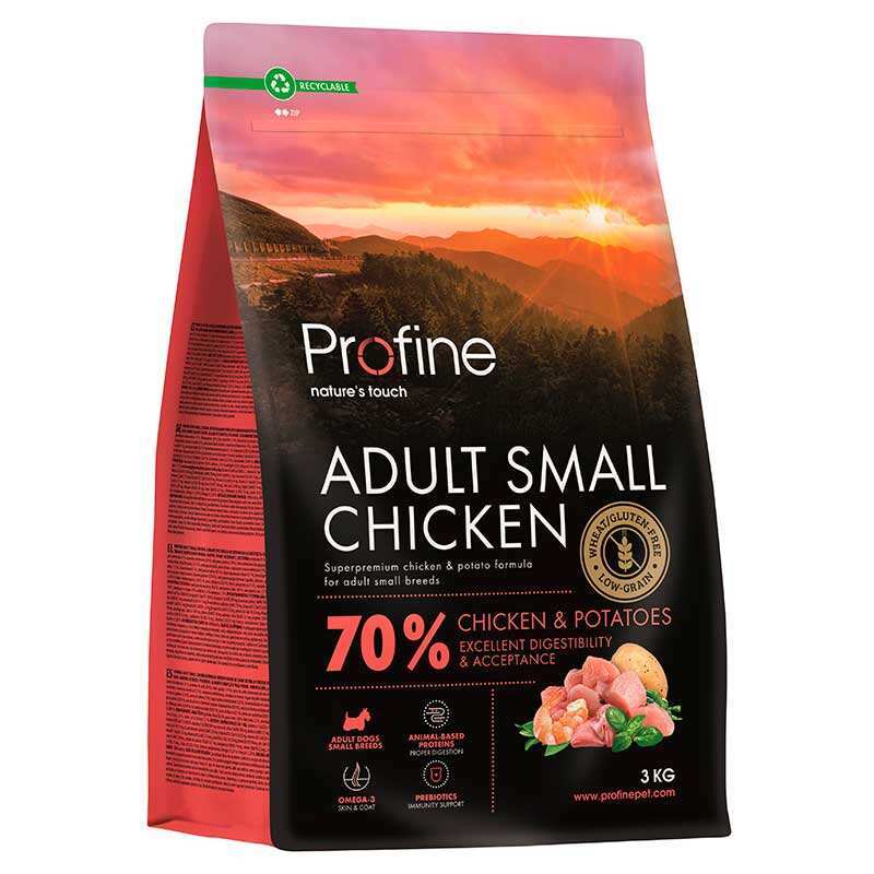 Profine Small Chicken and Potatoes - Сухой корм с курицей и картофелем для взрослых собак малых пород (7 кг)