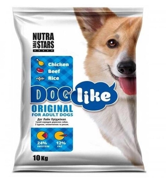 Nutra Five Stars (Нутра Файв Старс) Doglike Original - Сухой корм с говядиной и курицей для взрослых собак с низкой активностью (3 кг)