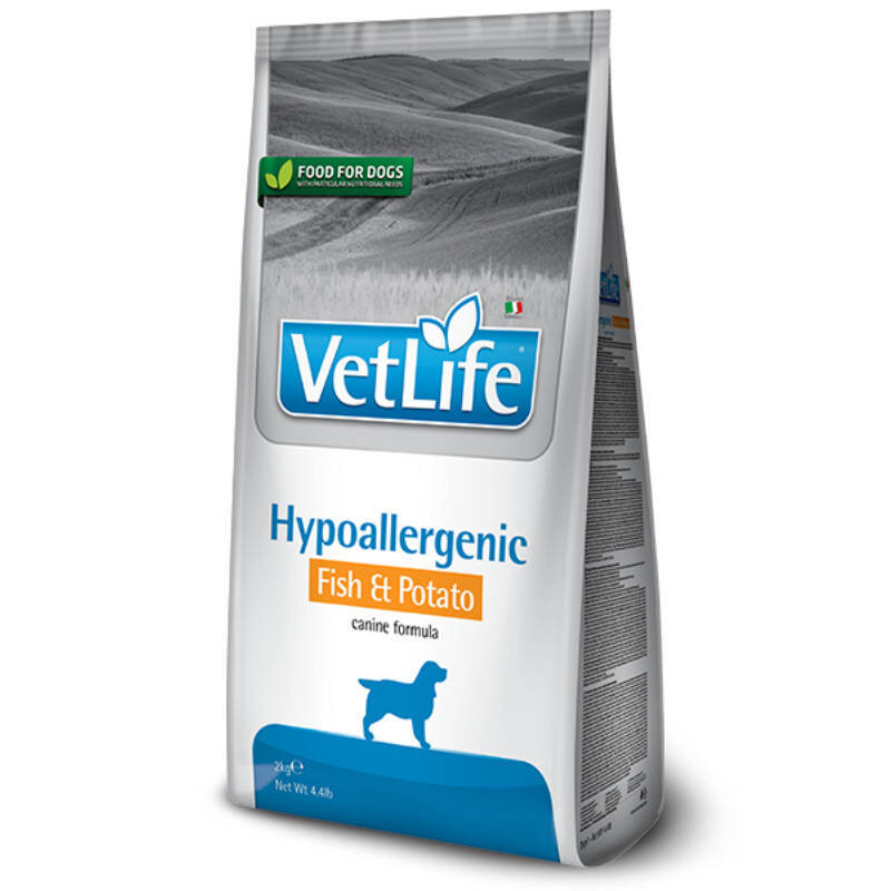 Farmina VetLife Hypoallergenic Fish &amp;amp; Potato – Сухой корм-диета с рыбой и картофелем для собак с пищевой аллергией (12 кг)