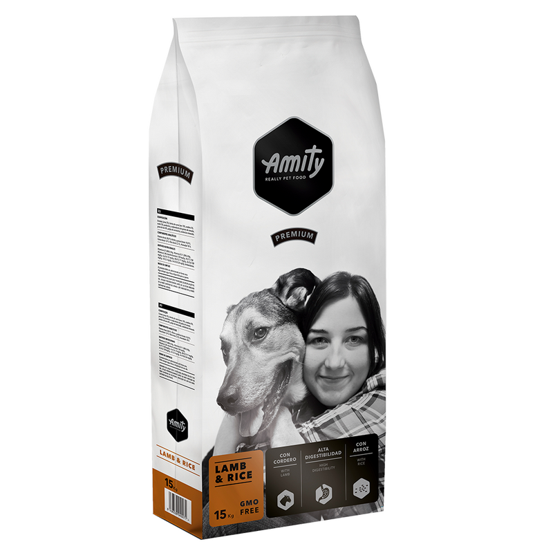 Amity Premium Lamb&amp;amp;Rice Adult - Сухой корм с ягненком и рисом для взрослых собак различных пород (4 кг)