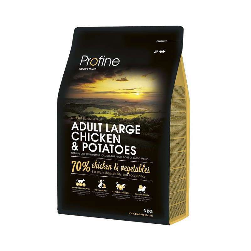 Profine Adult Large Breed Chicken&amp;amp;Potatoes - Сухой корм для собак крупных пород с курицей и картофелем (15 кг)