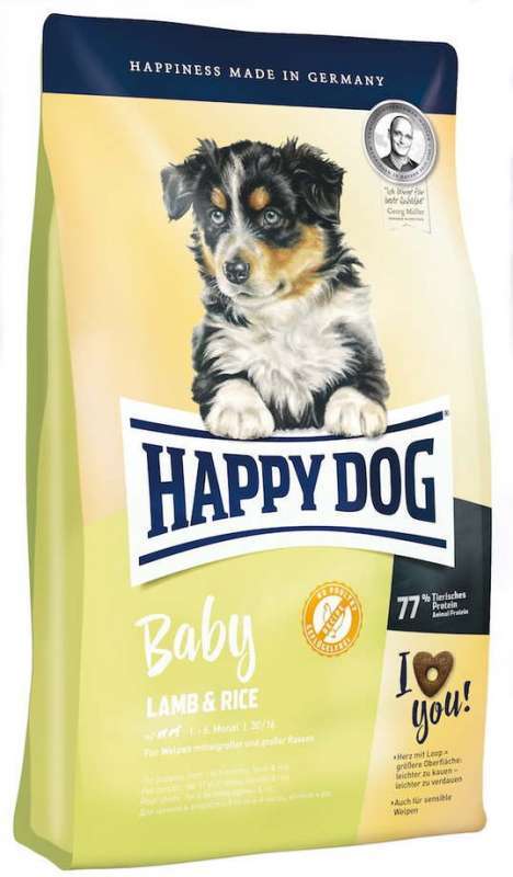 Happy Dog (Хеппи Дог) Baby Lamb &amp;amp; Rice - Сухой корм с ягненком для щенков средних и крупных пород собак с чувствительным пищеварением (18 кг)