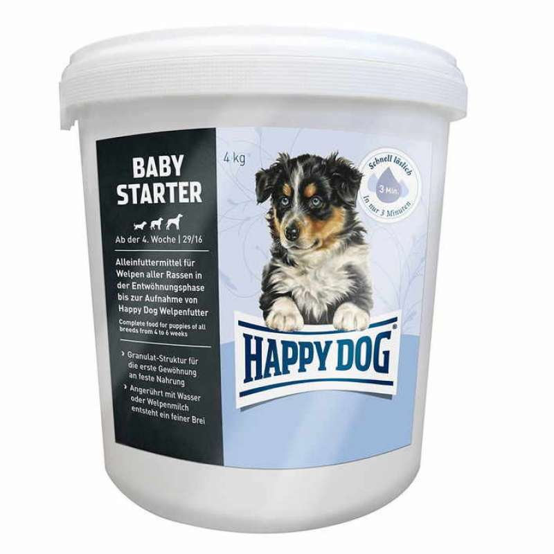 Happy Dog (Хеппи Дог) Baby Starter - Сухой корм с мясом птицы и лосося для щенков всех пород (1,5 кг)