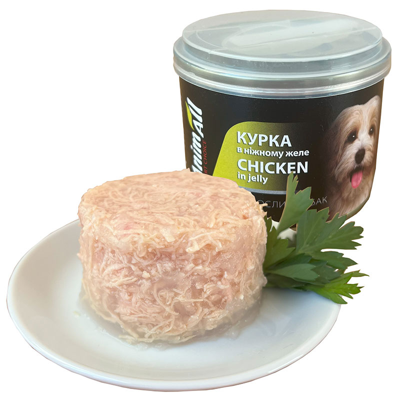 AnimAll (ЭнимАлл) - Влажный корм кусочки в нежном желе с курицей для собак (195 г Sale!)