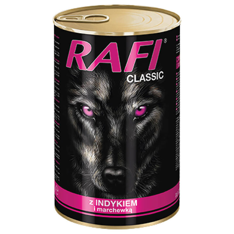 RAFI Classic (Рафи Классик) - Влажный корм с индейкой и морковью для собак (1,24 кг Sale1!)
