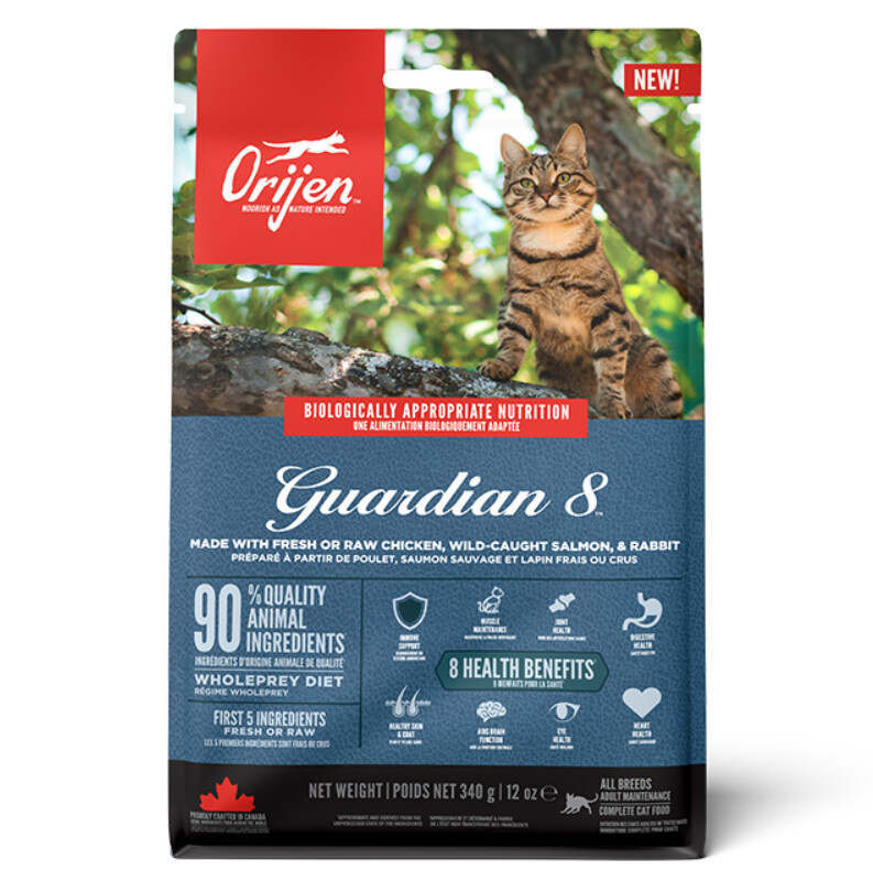 Orijen Guardian 8 Cat - Сухой корм с мясом рыбы и птицы для котов на всех стадиях жизни (4,5 кг)
