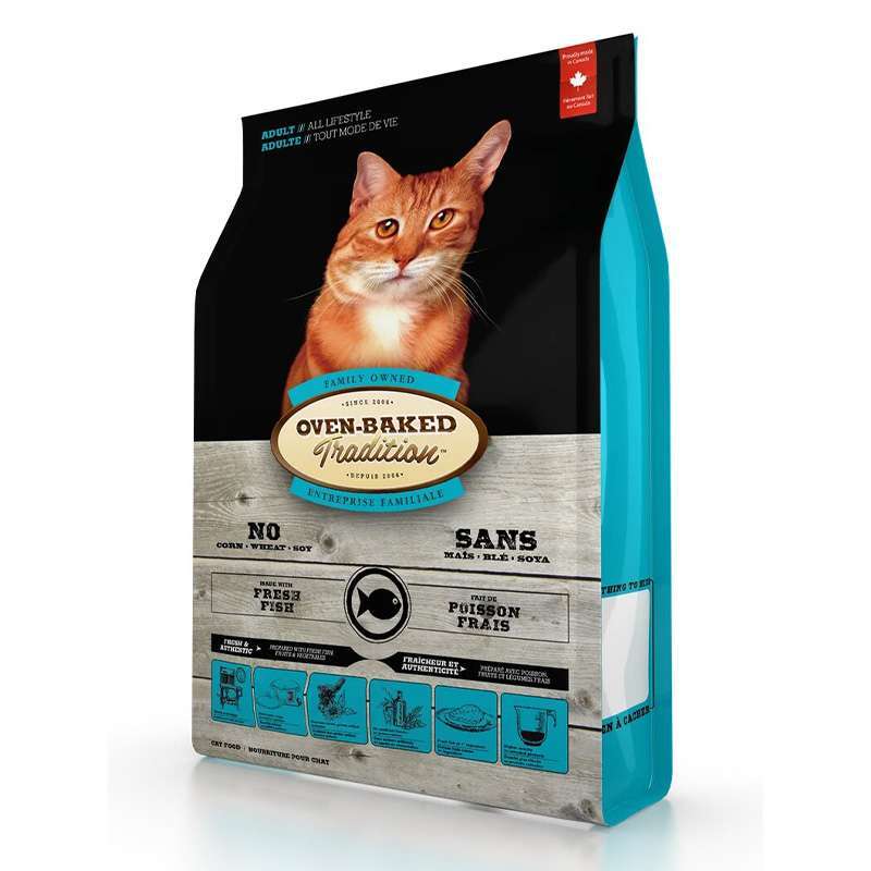 Oven Baked Tradition Oven-Baked (Овен-Бэкет) Tradition Fish Formula Adult Cat - Сухой корм со свежим мясом рыбы для кошек (4,54 кг)