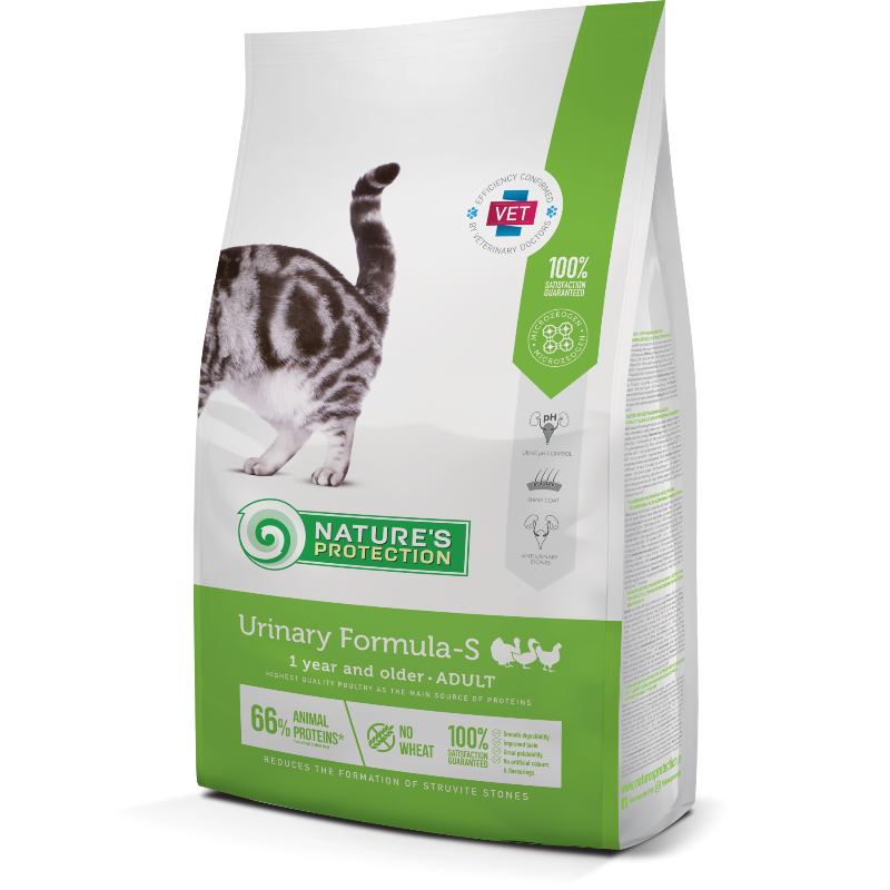 Nature's Protection Nature‘s Protection Urinary Formula-S Adult - Ветеринарная диета с птицей для поддержания здоровья мочеполовой системы котов (18 кг)