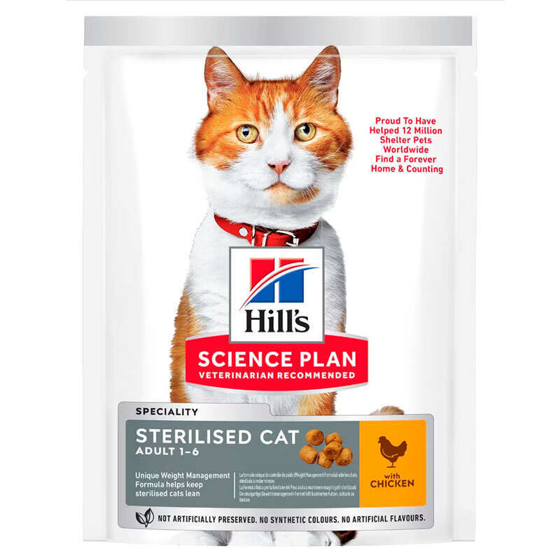 Hill's Hill&amp;#039;s Science Plan Sterilised Cat Adult 1-6 with Chicken - Сухой корм с курицей для стерилизованных котов и кошек (10 кг)