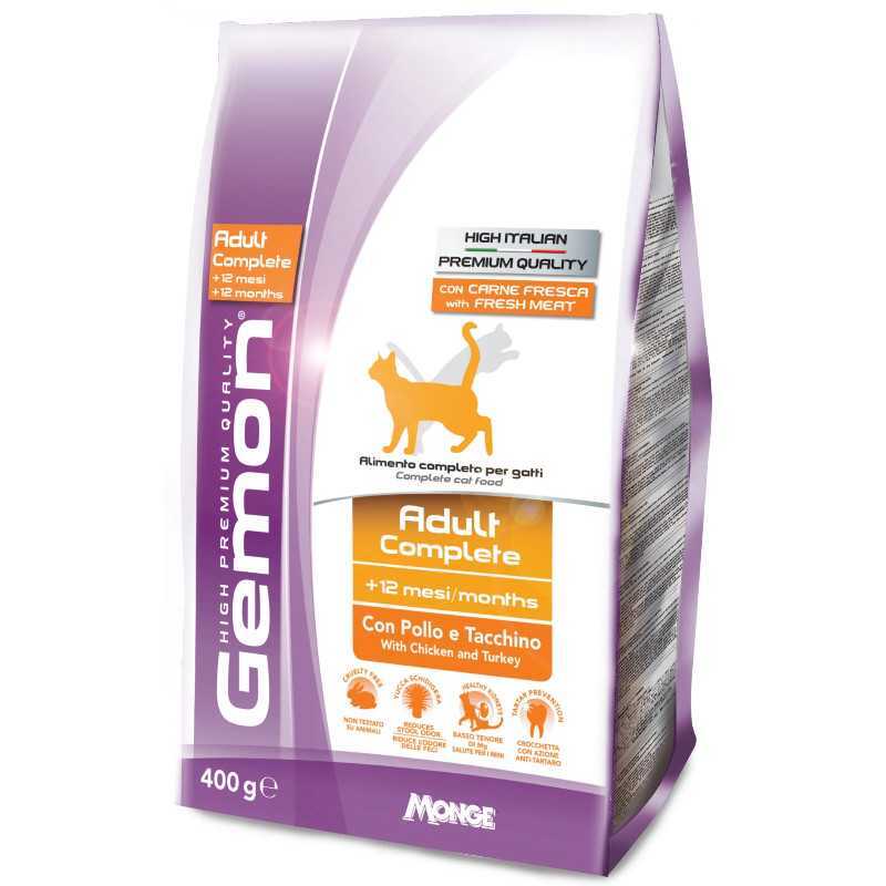 Gemon Adult Complete - Сухой корм с курицей и индейкой для взрослых кошек (1,5 кг)