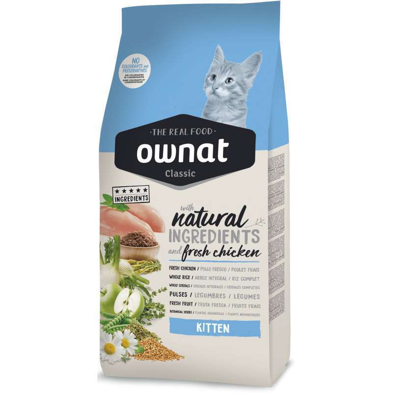 Ownat (Овнат) Classic Kitten - Сухой полнорационный корм с курицей для котят (4 кг)