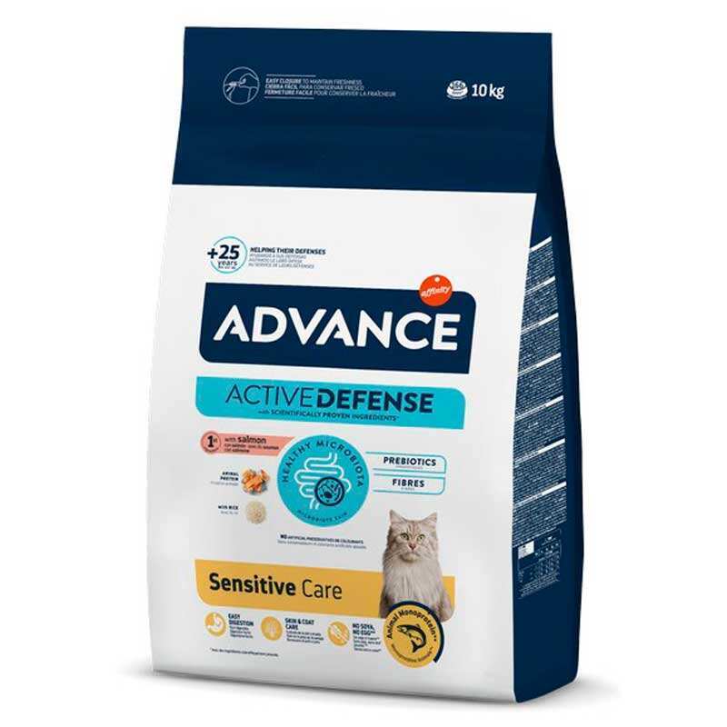 Advance (Эдванс) Cat Sensitive Salmon and Rice - Сухой корм с лососем и рисом для котов с чувствительным пищеварением (3 кг)