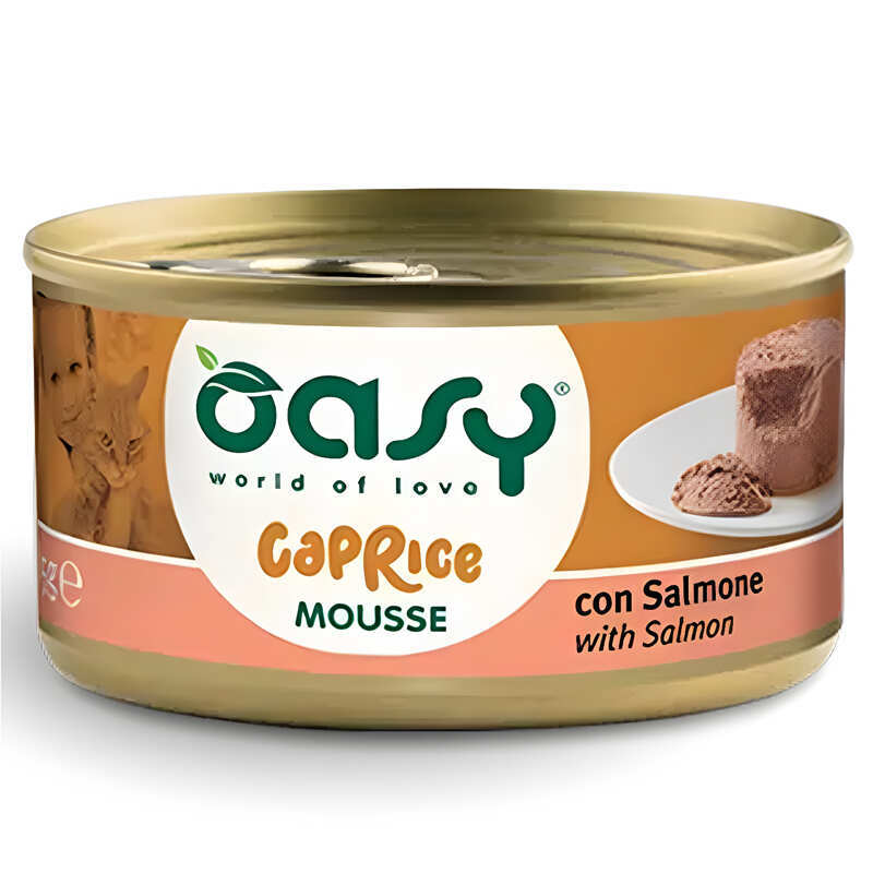 Oasy Паштет з м'ясо та м'ясні субпродукти риба лосось для дорослих котів