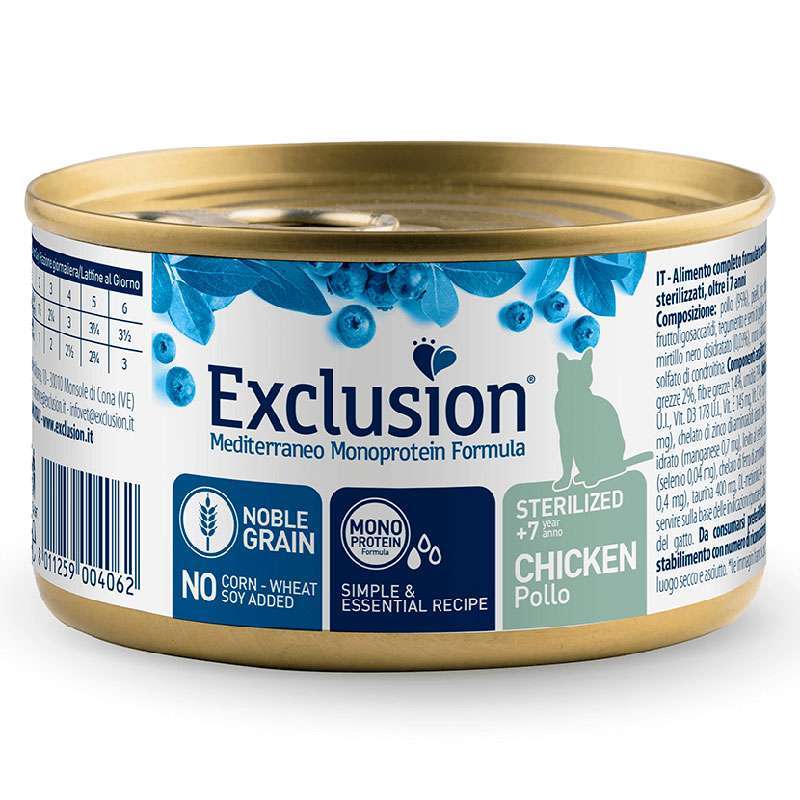 Exclusion Корм з куркою для літніх котів гігантських порід