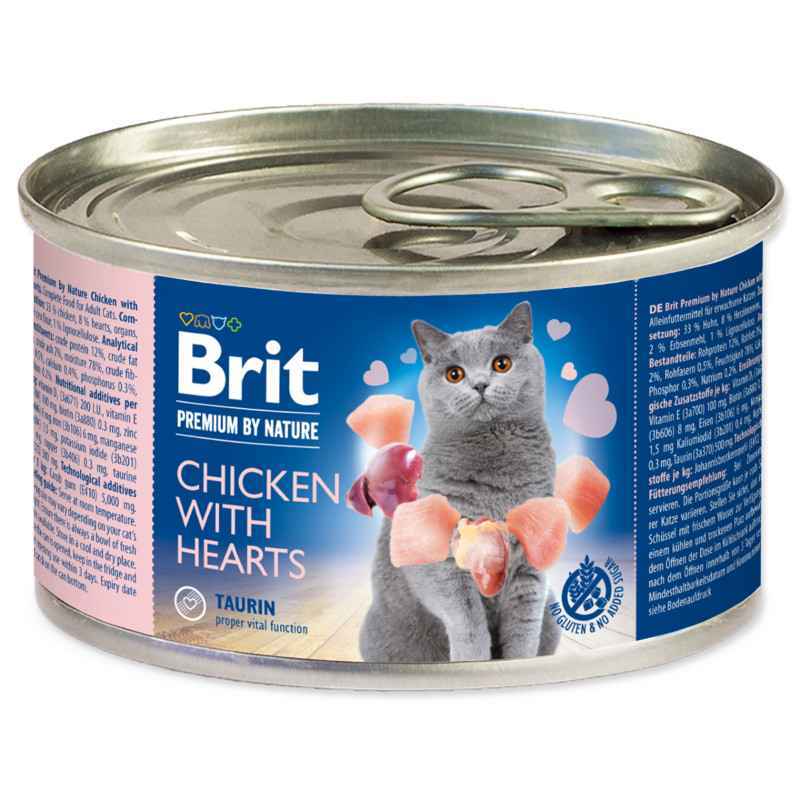 Brit Premium Корм з курка м'ясо та м'ясні субпродукти для дорослих котів