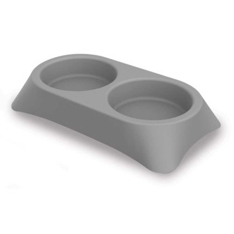 Petmax (Петмакс) Bowl Stella Double – Миска двойная пластиковая для котов и собак (2х600 мл)