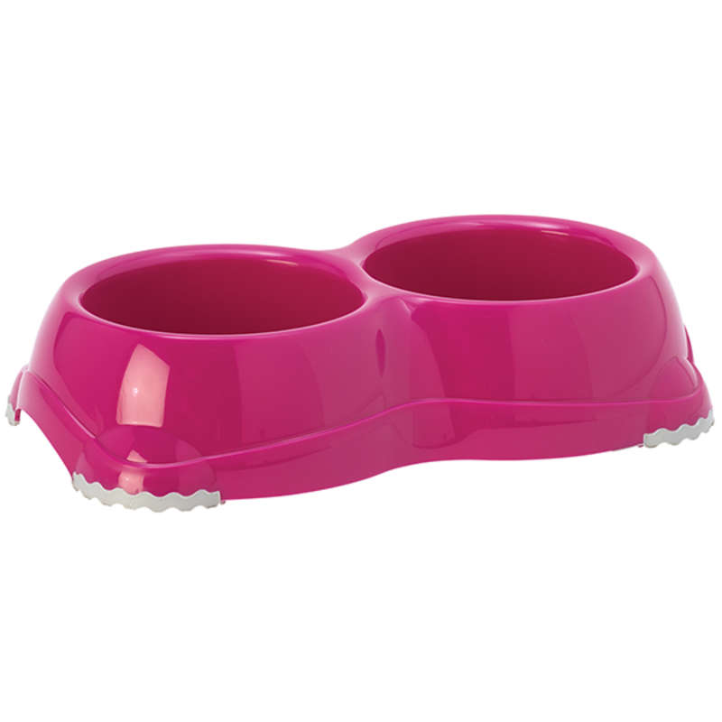Moderna Products Moderna (Модерна) Double SMARTY Bowl - Миска двойная пластиковая СМАРТИ для собак и котов (2x330 мл)