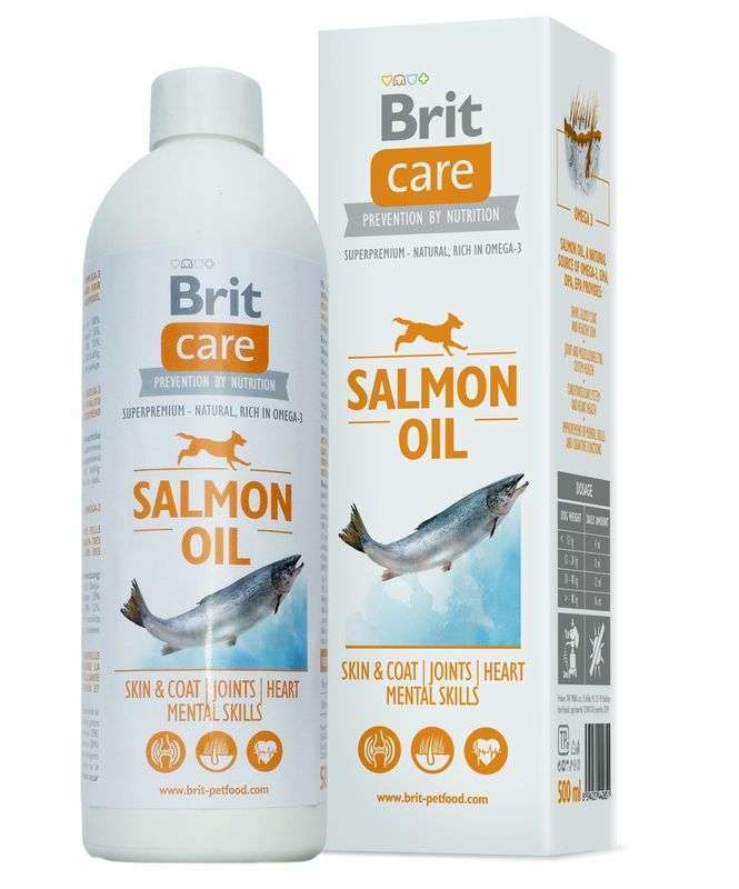 Brit Care (Брит Кеа) Salmon Oil - Масло лосося для кожи и шерсти собак всех возрастов (1 л)