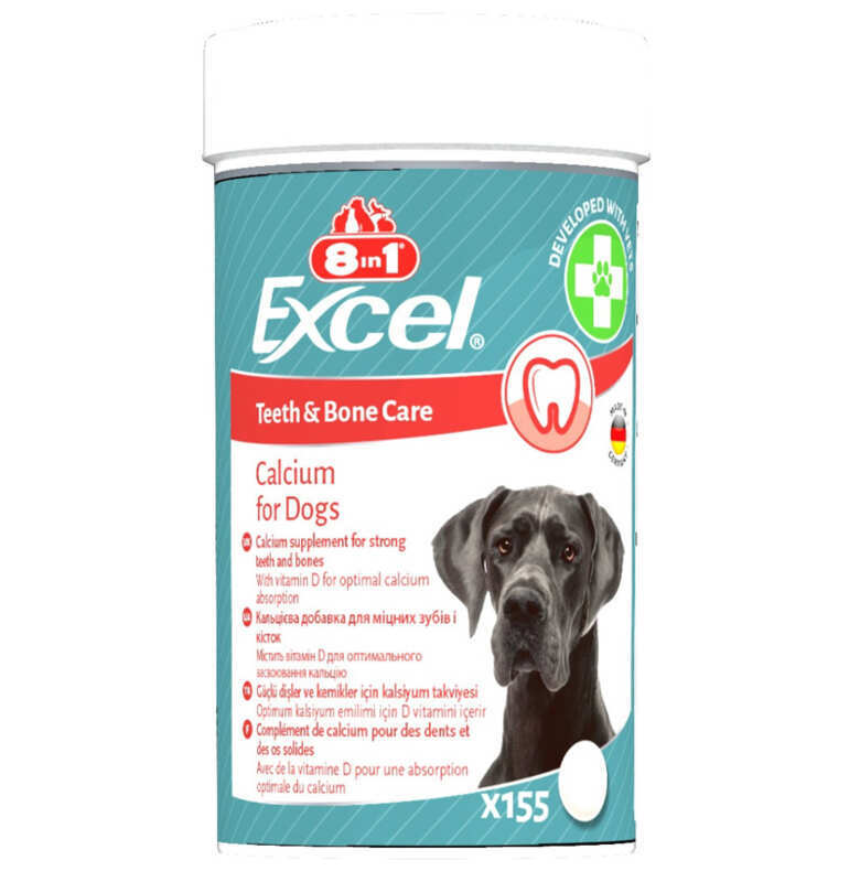 8in1 Добавка Excel Calcium Кальциевая для собак