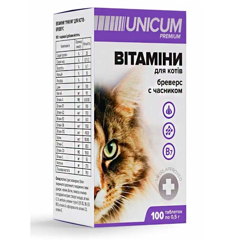 Unicum Добавка Уникум Premium Кормовая для котів
