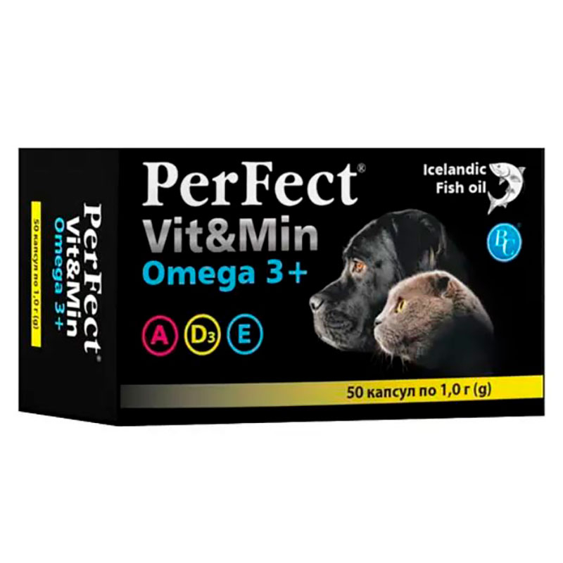 PerFect Добавка ПёрФект Vit&amp;amp;Min Omega для котів