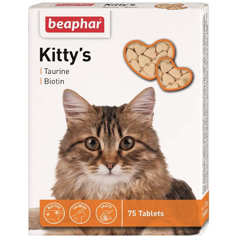 Beaphar (Беафар) Kittys Taurin and Biotin - Витамины с биотином и таурином для кошек (750 шт./уп.)