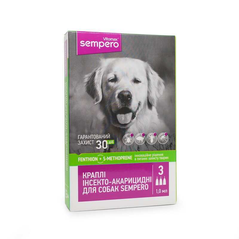 Vitomax (Витомакс) Sempero - Противопаразитарные капли Семперо от блох и клещей для собак (1 пипетка) (25-50 кг)