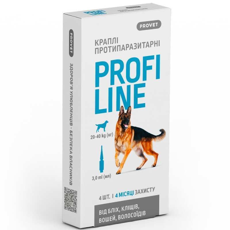 ProVET (ПроВет) Профилайн - Капли противопаразитаные на холку для собак (1 пипетка) (4-10 кг)
