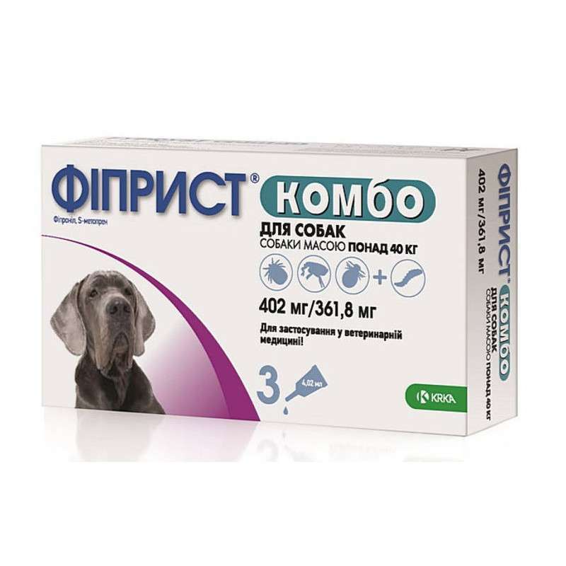 Фиприст Комбо® Противопаразитарные капли на холку для собак от блох и клещей (10-20 кг (1 шт.))
