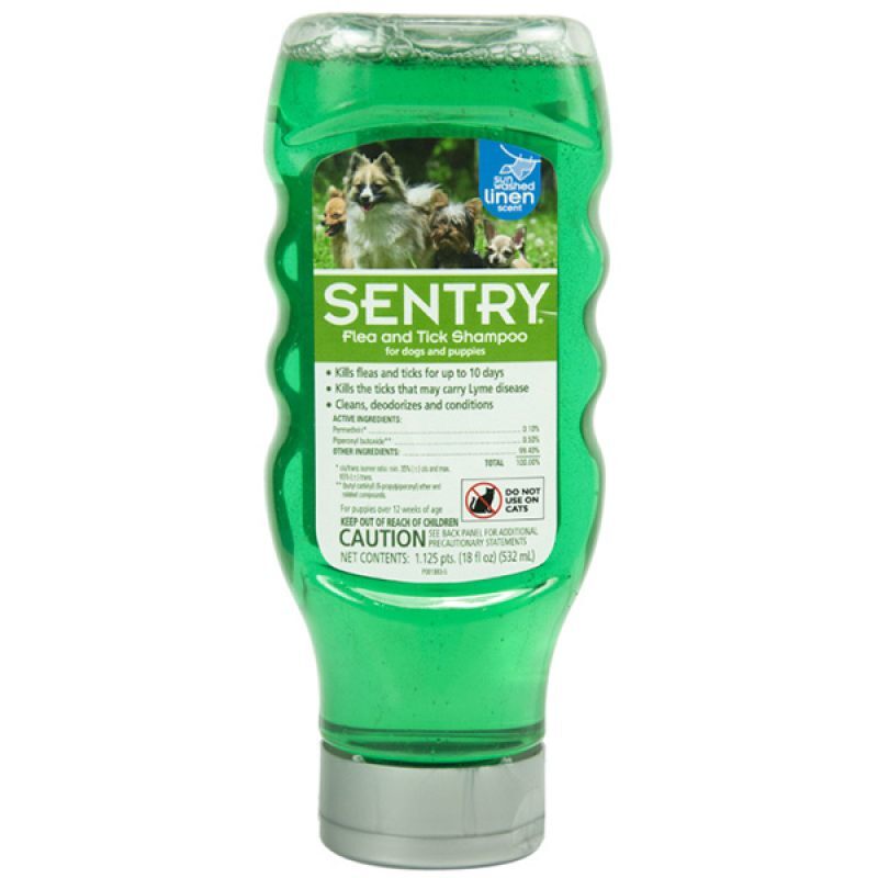 Sentry (Сентри) Sunwashed Linen Shampoo - Шампунь Солнечный Лен от блох и клещей для собак (45 мл)