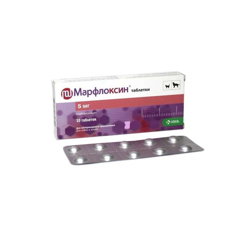 Marfloxin Препарат Марфлоксин by KRKA для котів