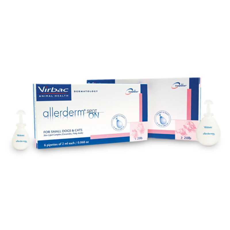 Virbac (Вирбак) Allerderm Spot-on - Капли Аллердерм для лечения дерматитов различной этиологии у собак и котов (понад 10 кг)
