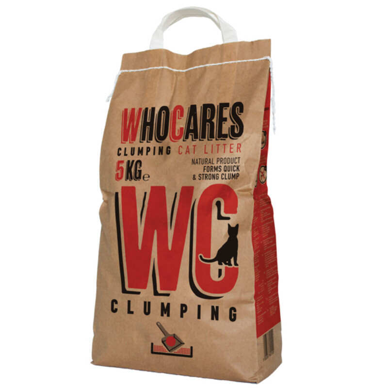 WhoCares (Ху Кеарс) WC Clumping - Наполнитель комкующийся для кошачего туалета (10 кг)